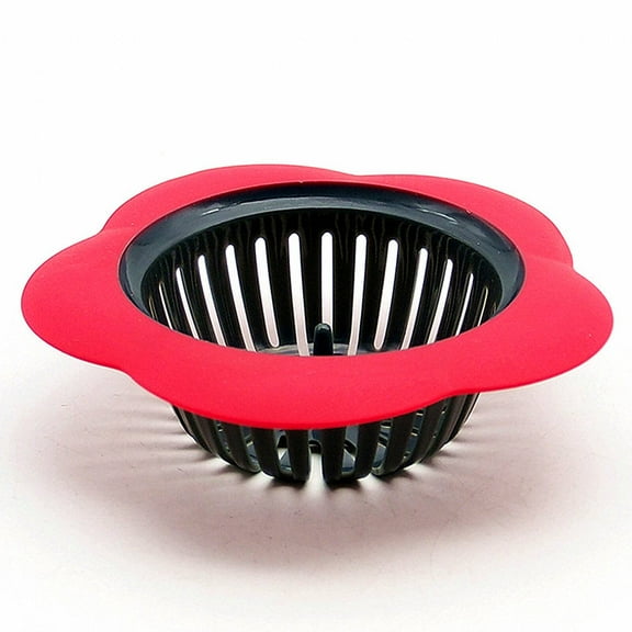 XIRQI Hair Drain Catcher,Flower-Shaped Creative Design Shower Drain Cover,Powerful Anti-Blockage Function Bathtub Drain Hair Catcher,PP