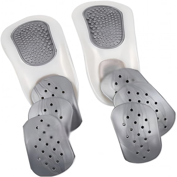 XIRQI Half Shoes Sole Insoles for Men Women Shoe Pads Orthotic Insole for Flat Feet Arch Support Massage Orthopedic (Size : E EU37-39)