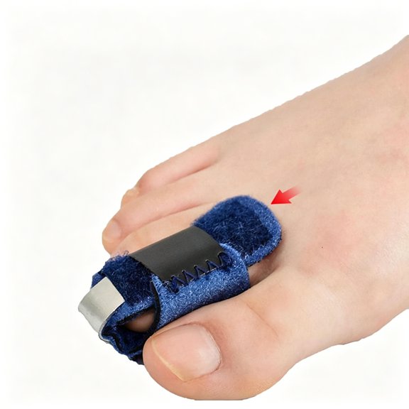 XIRQI Hammer Toe Straightener,Breathable Fracture Claw Toe Corrector Strap Toe Protector Splint