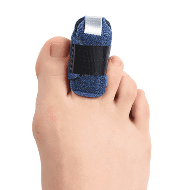 XIRQI Hammer Toe Straightener,Steel Plate Fixing Toe Straightener;Toe Spacers,Upgraded Anti-Wear Liner Toe Spacers,Blue Right
