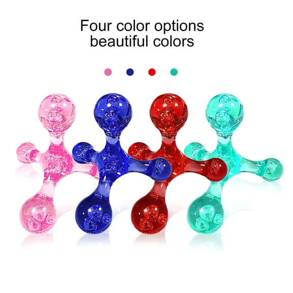 XIRQI Handheld Full Body Massager 4 Legged Pressure Point Deep Tissue Sore Muscles Recovery Physical Therapy Shoulder Arm Neck Back Feet Massage Tool