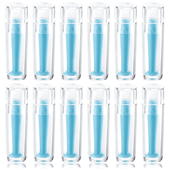 XIRQI Hard Contact Lens Remover Tool Kit-12 Pieces Suction Cup Plunger for Rgp and Scleral Lenses,Soft Silicone Material for Gentle Lens Removal and Application