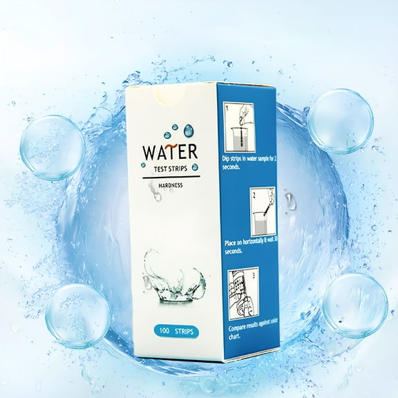 XIRQI Hard Water Test Water Hardness Test Strips Water Hardness Test Kit Water Testing Kit For Home Drinking Well Spa Swimming Pool Softener Dishwasher & More