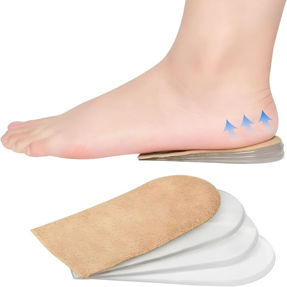 XIRQI 2026 New Heel Lifts for Leg Length Discrepancy, 4 Layers - Adjustable Orthopedic Shoe Heel Lift Inserts, Heel Cushion Inserts for Women & Men