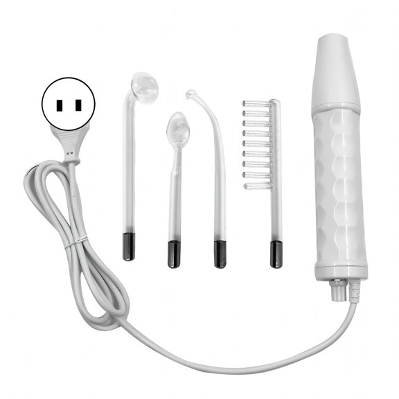 XIRQI High Frequency Face Wand with 4 Different Tubes Portable Handheld Multi-Function Electrotherapy Machine Face Care Beauty Device (US Plug)