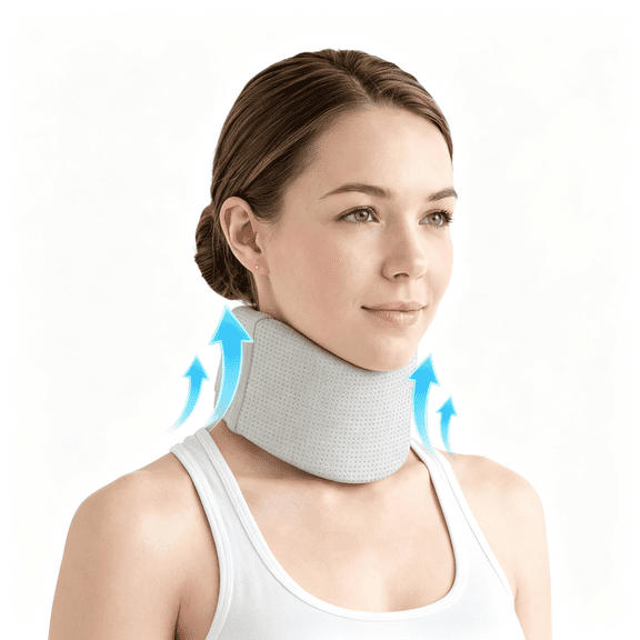 XIRQI Ice Silk Neck Brace-Soft,Beathable Cervical Collar for Pain Relief&Posture Correction-Anti-Snoring Support for Comfortable Sleep-Ideal for Office Workers Rest