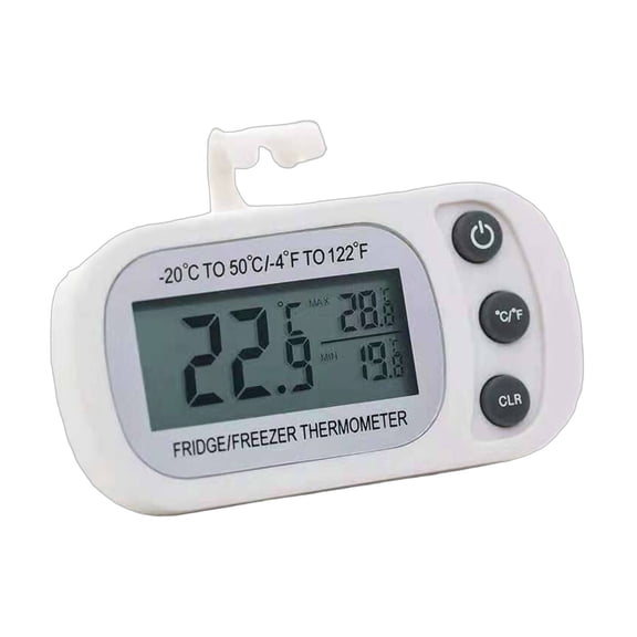 XIRQI Indoor Outdoor Thermometer Wireless Convenient Hook Design Humidity Meter High-Precision Digital Thermometer with Clear Readings Digital Thermometer,White