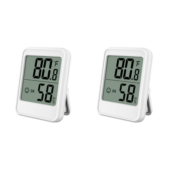 XIRQI Indoor Outdoor Thermometer Wireless Precision Bimetallic Sensor Humidity Meter Simple Installation on Outdoor Surfaces Digital Thermometer,Normal2
