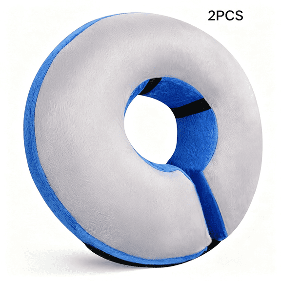 XIRQI Inflatable Cone Collar for After Surgery,Soft Adjustable Blow Up Donut E-Collar for Small Medium Large Dogs and Cats Soft Adjustable Dog Cone Alternative