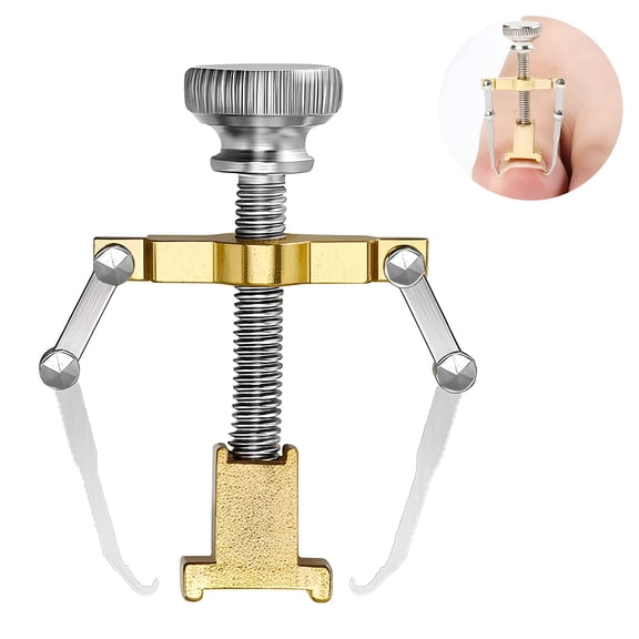 XIRQI Ingrown Toenail Tools Kit,Includes Ingrown Toenail Lifter,Toe Nail Correction Buckle,Gold in Grown Toe Nail Remover