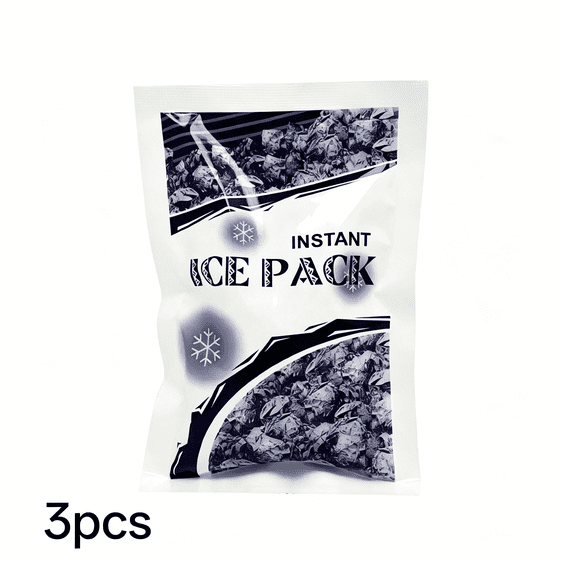 XIRQI Instant Ice Packs,Disposable Cold Compress Ice Packs for Strains,Minor Burns,Toothaches,3Pcs Instant Cold Packs