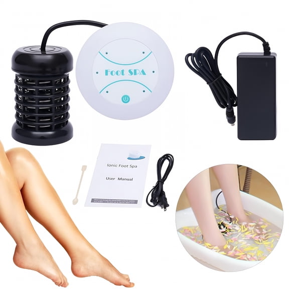 XIRQI Ionic Foot Bath Detox Machine Foot SPA,Household Ionic Cleanse Detox Foot Bath Spa Machine,Foot Detox Ionic Machine SPA Negative Hydrogen System for Home Salon Spa,No Foot Basin