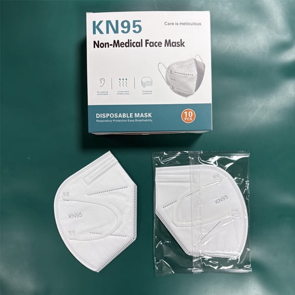 XIRQI KN95 (95% Filtration) Protective Disposable Face Masks, White - 20 Pack (each sealed), Individually Wrapped for Convenient Daily Use