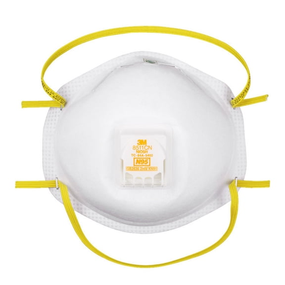 XIRQI KN95 Respirator 8511, 10 Pack,Features Exhalation Valve, Relief From Dusts & Certain Particles During Sanding, Pollen, Mold Spores, Dust Particles (8511DB1-A-PS)
