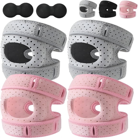 XIRQI Knee Brace, Adjustable Patellar Pad, Tendon Support Sleeve Braces, Pain Relief Knees Pads with Gel Pads for Meniscus, Arthritis, Orthopedic Sports Use, Knee Support for Athletes