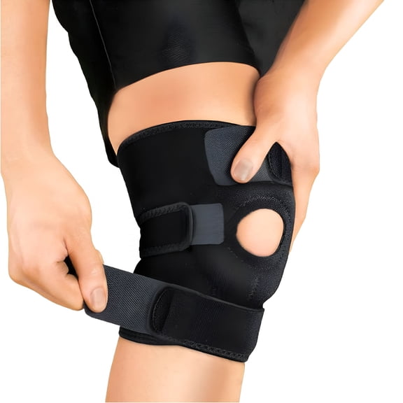 XIRQI Knee Brace for Men Women,Adjustable Compression Sleeve Wrap Patellar Pad Tendon Knee Support Knee Strap for Running Sport Workout Knee Brace for Running