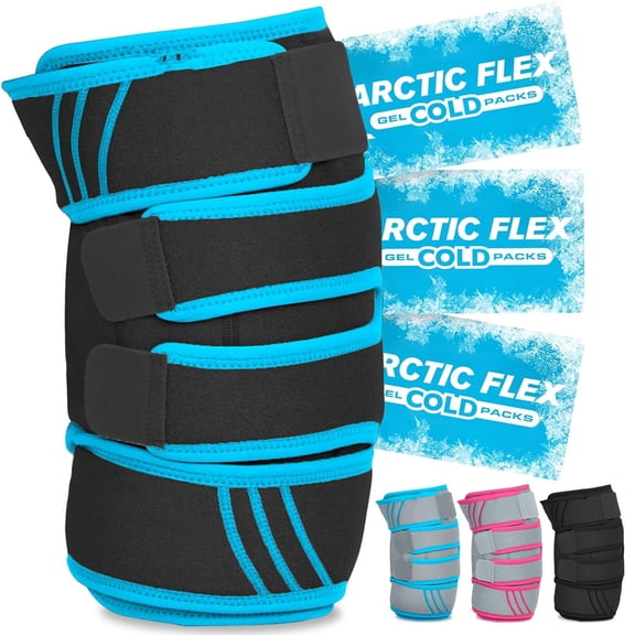 XIRQI Knee Icepcs Wrap-Cold/Hot Gel Compression Brace-Heat Support Strap for Arthritis Pain,Tendonitis,Acl,Athletic Injury,Osteoarthritis,Women,Men,Running,Meniscus&Patella Surgery