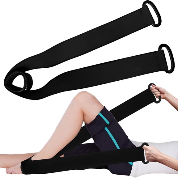 XIRQI Knee Replacement Recovery Aids Kit-Leg Lifter Strap Elastic Exercise Bands for Knee, Hips, Hamstrings, Knee Surgery Recovery Equipment