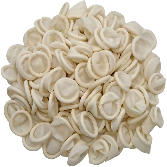 XIRQI Large Disposable Latex Finger Cots Anti Static Rubber Fingertips Protective Finger Cots for Electronic Repair,250 Pcs.