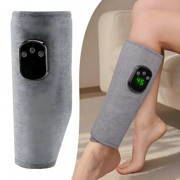 XIRQI Leg Massager for Circulation And Pain Relief,Air Compression Massager With Heat,Leg Massager With 5 Heat Level Easy to Use For Women And Men