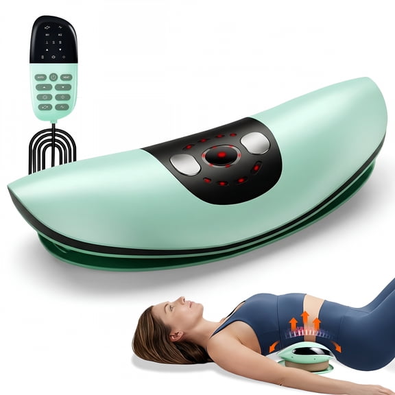 XIRQI Lower Back Decompression Devices Electric Lumbar Spinal Massager Stretcher for Back Pain Relief Back Stretcher for Lower Back Pain Relief
