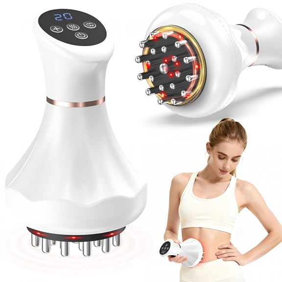 XIRQI Lymphatic Drainage Massager And Anti-Cellulite Tool, Body Sculpting Machine with Heat, Vibration And Soothing Pulse for Legs, Arms, Hips And Belly