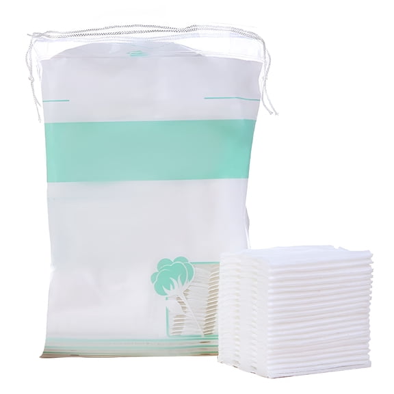 XIRQI Makeup Cotton Pads,Facial Eye Makeup Remover Pads,Natural Premium Square Cotton Puff