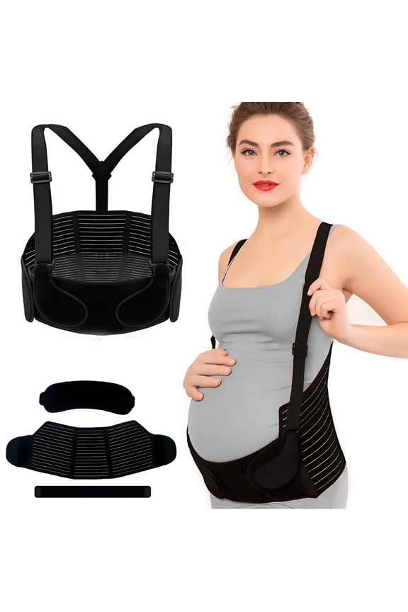 Maternity Belly Band for Pregnant Women, Machine Washable Maternity Belt, Pregnancy Belly Support Band For Hip Back Pelvic Pain Relief, Belly Brace, XL