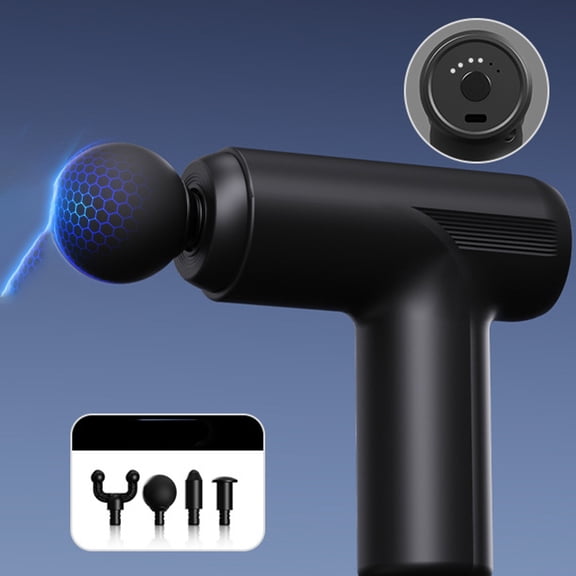 XIRQI Mini Deep Tissue Massager Behind the Neck,Small Massage Gun for Women Usb-C Ms1720-Blk