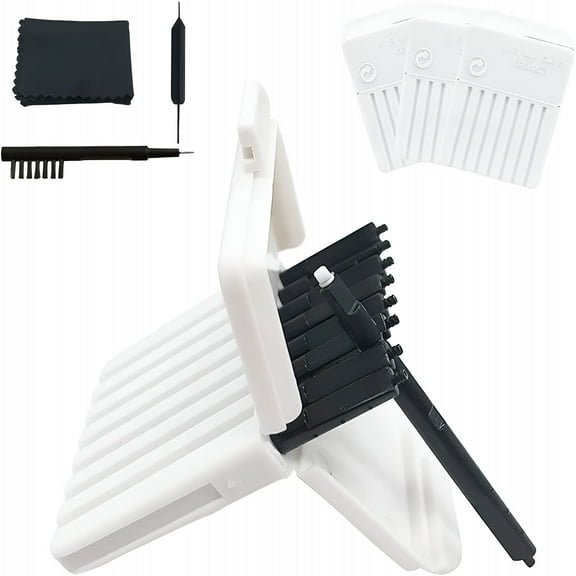 XIRQI MiniReceiver Wax Guards Filters for Hearing Aids-Waxtraps with Hygienicing Brush Kit Tools and Carry Case-3packs (24 Pieces)