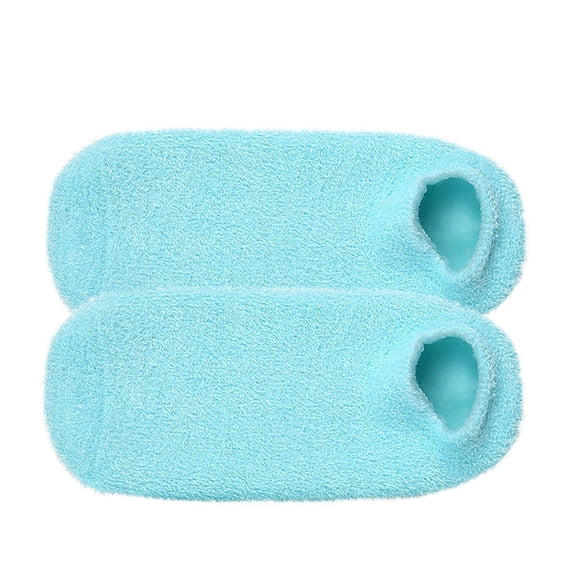 XIRQI Moisturizing Socks (Up to Size 8.5),Mothers Day Gifts for Mom,Infused with Vitamin E&Jojoba Oil,Gel Silicone Aloe Foot Care Socks,Spa Self Care Gifts for Women