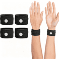 thumbnail image 1 of XIRQI Motion Sickness Wristband,Anti-Nausea Acupressure Wrist Band for Nausea Relief,Dizziness and Vomiting from Car Sea Boat Flying Travel Sickness for Adults and Kids(Black,Large,2 Pairs), 1 of 7