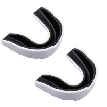 XIRQI Mouth Guard,Multi-hole Design for Tear Prevention Mouthguard,Perfect for Sports Tooth Repair Kit,White and Black