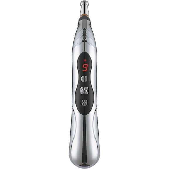XIRQI Multi-Functional 5-In-1 Tinnitus Relief Pen for Ear Ringing,Portable Acupressure Massager Tool for Seniors,Stressed Office Workers,Students,Ideal for Home,Office & Travel (Silver)