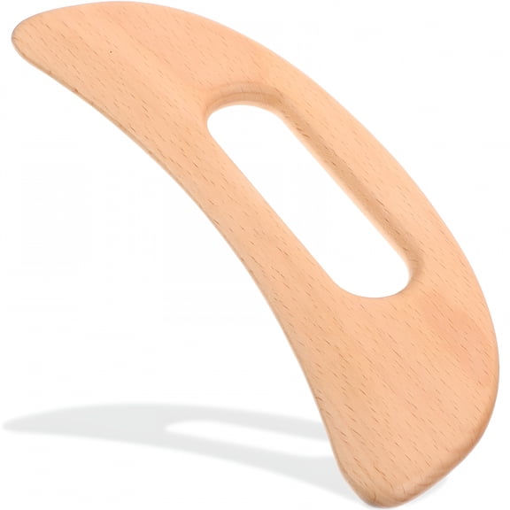 XIRQI Neck Massager Wooden Lymphatic Tool Guasha for Body Wear-resistant Face Multipurpose Beech
