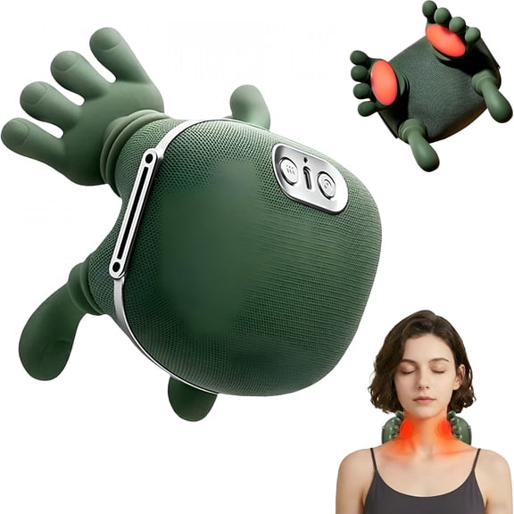 XIRQI Neck Massager with Heat - Pain Relief Deep Tissue, Simulated Human Hand Design 4D Kneading for Neck, Back, Shoulder