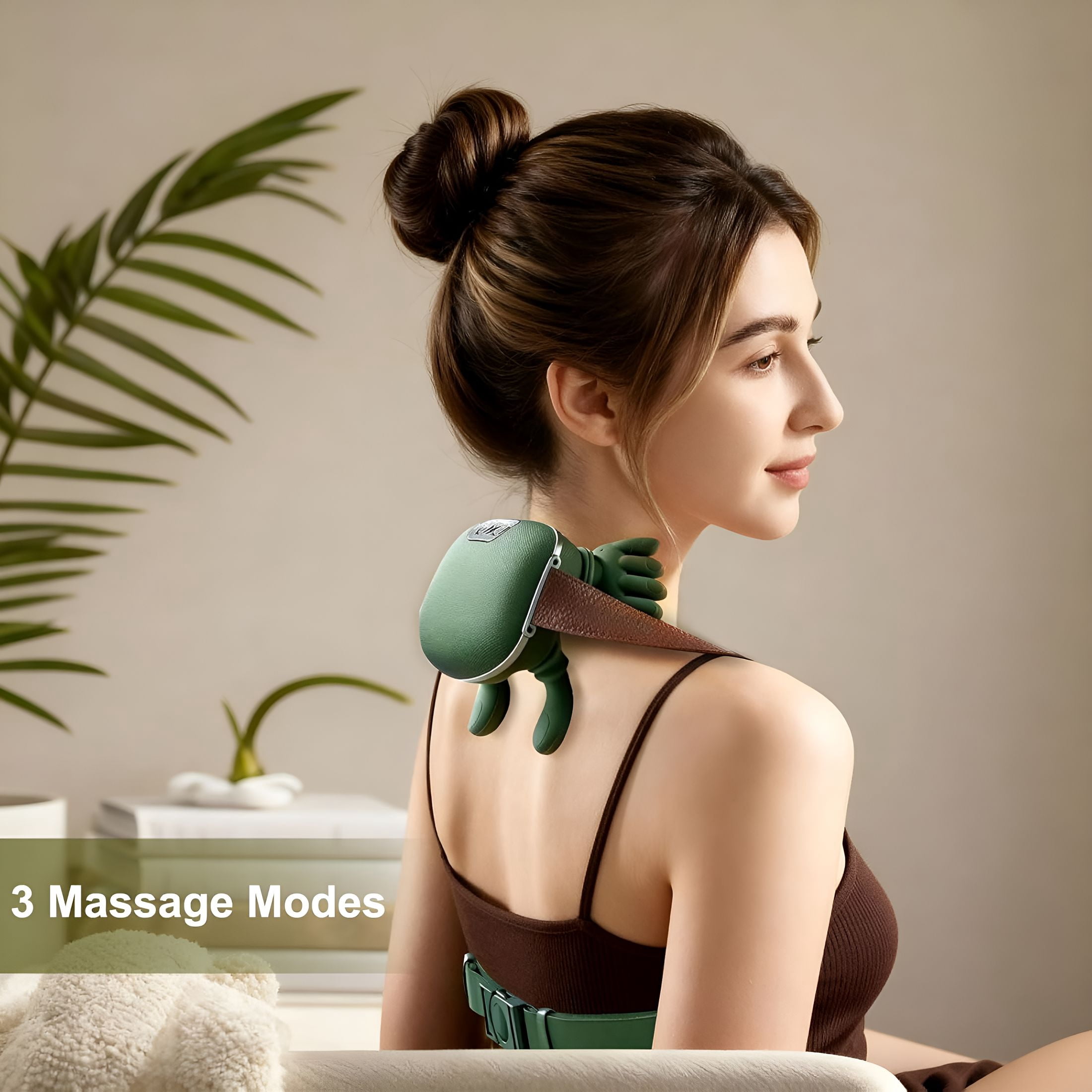 XIRQI Neck Massager with Heat and Compression - Deep Tissue Shiatsu Kneading for Pain Relief