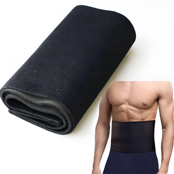 XIRQI Neoprene Waist Trainer for Men and Women, Breathable Lumbar Support Belt for Gym Fitness and Weightlifting, Sweat Slimming Wrap for Lower Back Pain Relief and Core Shaping