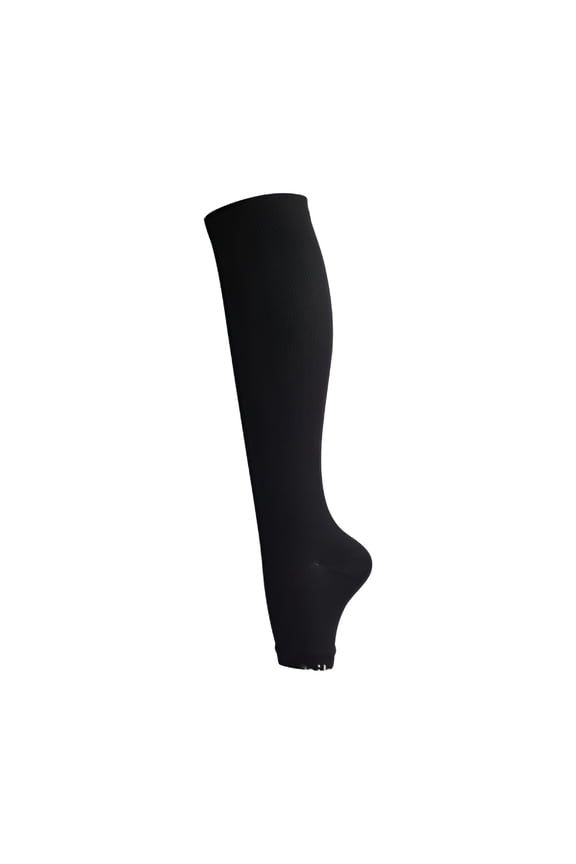 Open Toe Compression Socks for Women & Men, Knee High Toeless Compression Stockings for Circulation Support Recovery and All Day Wear