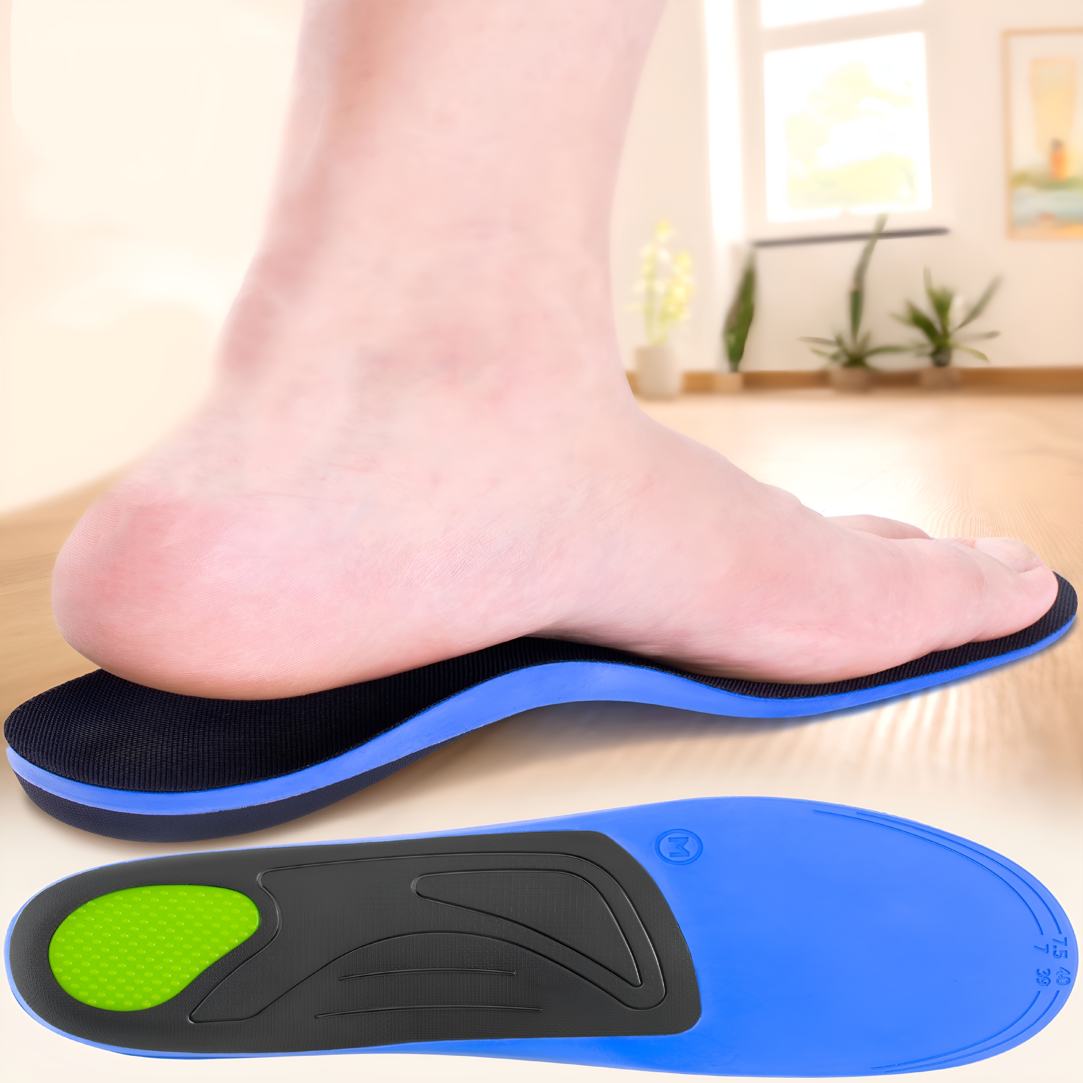 XIRQI Orthotic Shoe Inserts, Plantar Fasciitis Arch Support Insoles for ...