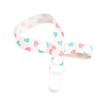 XIRQI Pacifier Clip,Anti-Loss Design for Secure Attachment Pacifier Holder,Universal Strap with Multiple Uses Binky Clips
