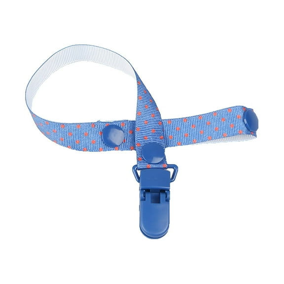 XIRQI Pacifier Clip,Polyester Pacifier Holder Clip,8" Toy Straps for Baby,Blue5