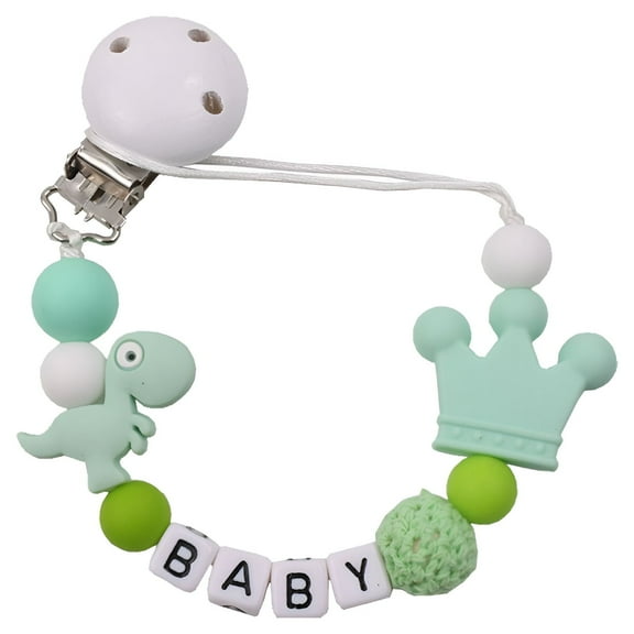 XIRQI Pacifier Clip,Food-Grade Silicone Beads Pacifier Holder,Easy to Clean Binky Clips