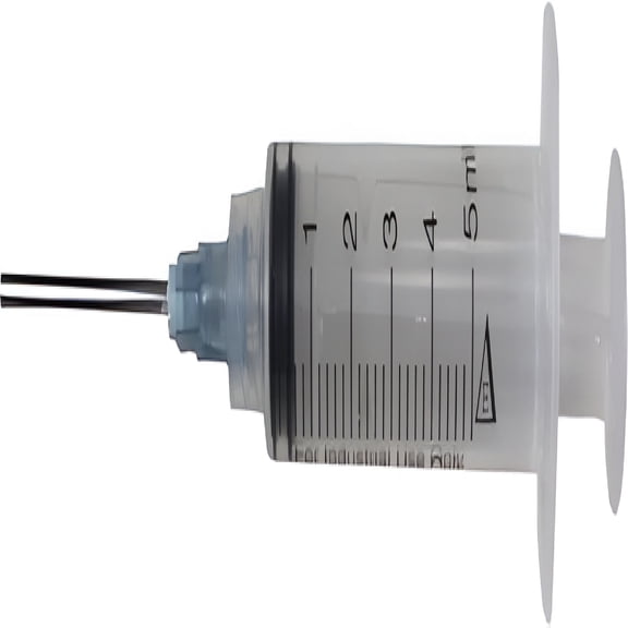 XIRQI Pack of 10 x 5 ml Industrial Syringes with 15G x 1-1/2" Blunt Tip Fill Needle and plastic cover