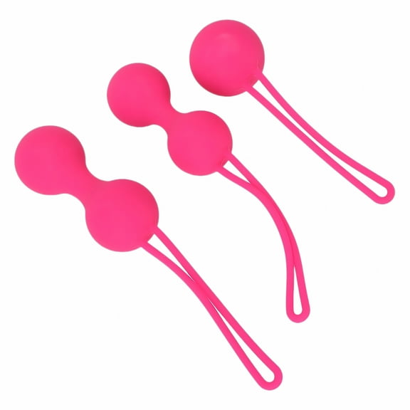 XIRQI Pelvic Floor Muscle Trainer,Silicone Tightening Strengthening Device,Pelvic Muscle Exerciser,3Pcs Pelvic Floor Strengthening Exercise Balls for Women,Beginners