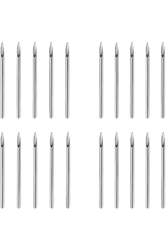 Piercing Needles 10G 12G 13G 14G 16G 18G 20G Stainless Steel Body Piercing Needles for Nose Septum Ring Belly Cartilage Tragus Helix Rook Conch Daith Tongue Lip Eyebrow Rings Piercing Jewelry