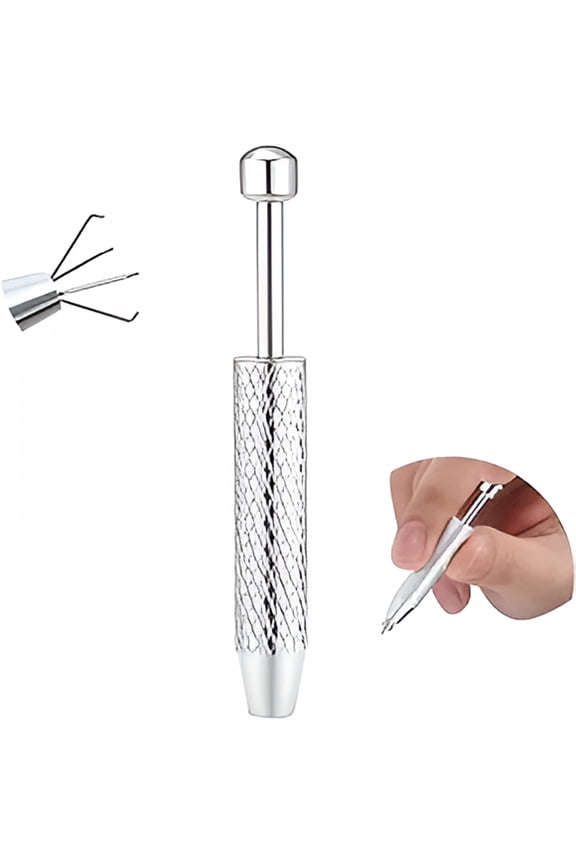 Piercing Taper Ball Grabber Tool for Changing Jewelry - 14G 16G 18G 20G Stainless Steel Flat Back Earrings Applicator Tool Threadless Insertion Pin Thread Body Piercing Kit for Ear Nose Lip