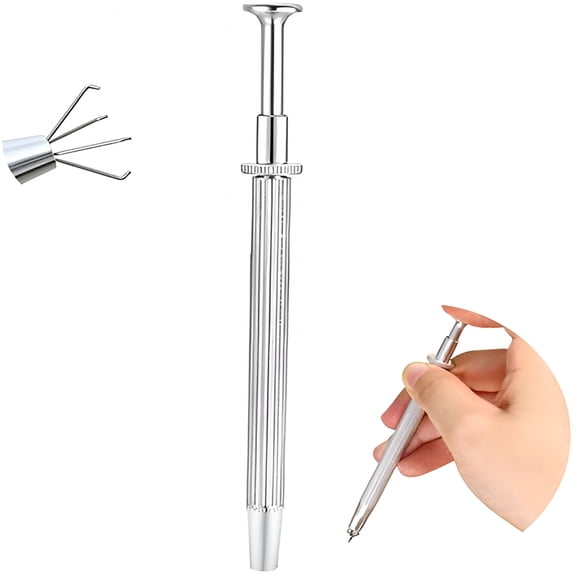 XIRQI Piercing Taper Ball Grabber Tool for Changing Jewelry - 14G 16G 18G 20G Stainless Steel Flat Back Earrings Applicator Tool Threadless Insertion Pin Thread Body Piercing Kit for Ear Nose Lip