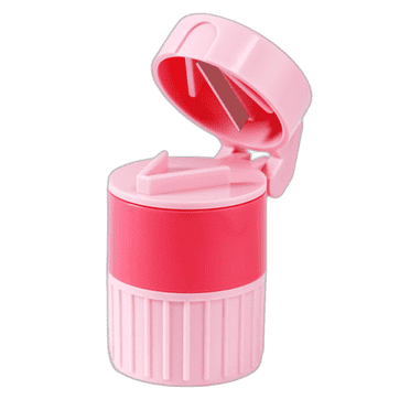 XIRQI Pill Crusher Fine Powder,Quick Cutting Pill Cutter,Flat Blade Pill Crusher,Pink