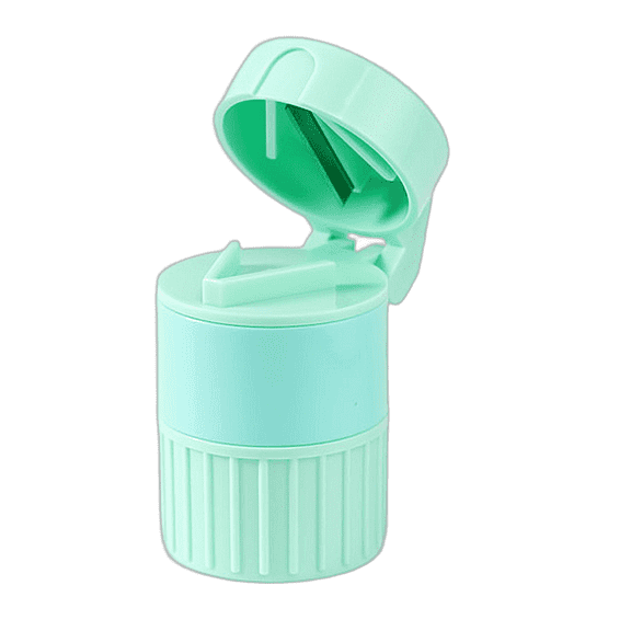 XIRQI Pill Crusher Fine Powder,Rotary Grinding Pill Cutter,Fine Powder Pill Crusher,Green